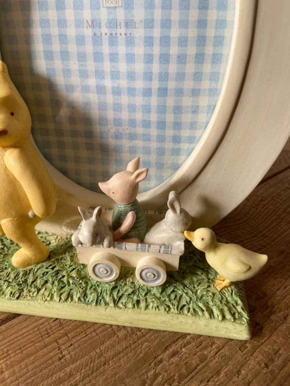 classic Winnie the Pooh picture frame, vintage Pooh nursery decor